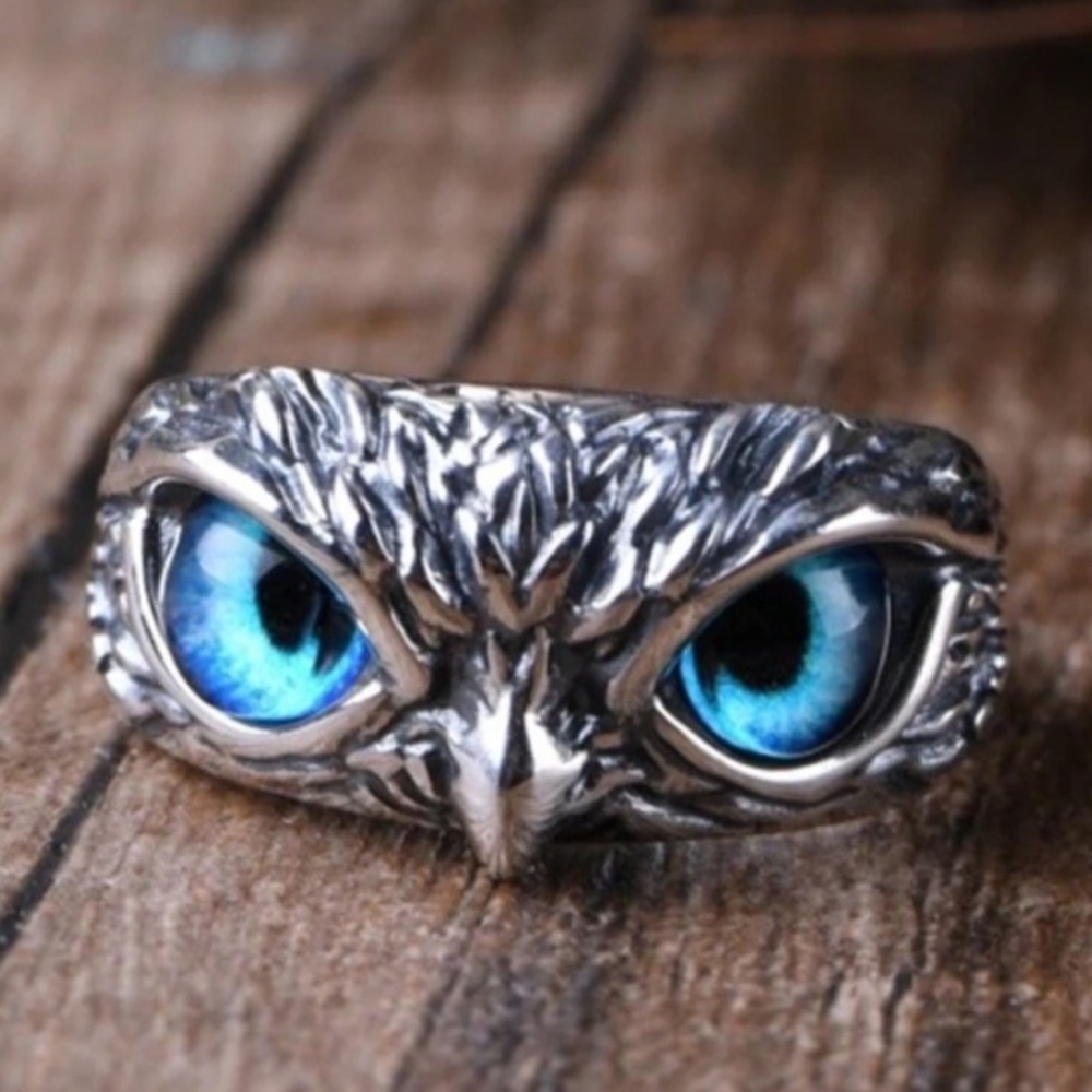 Silver Owl Ring